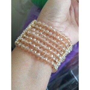 Multi string beaded bracelet